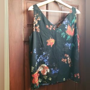Express Floral Tank Top, Size L